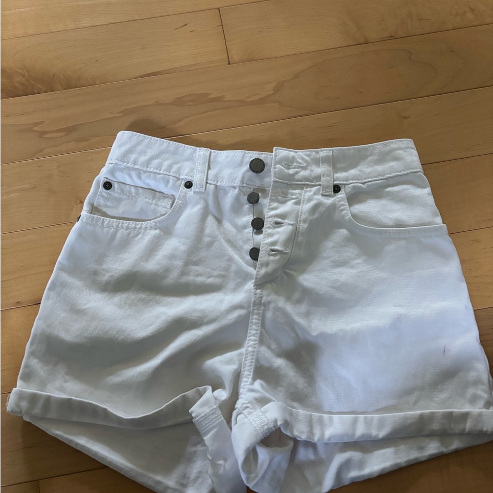 Roxy High Waist White Women's Shorts